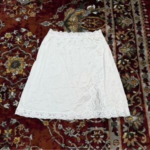 Cottagecore White Lace Half Slip